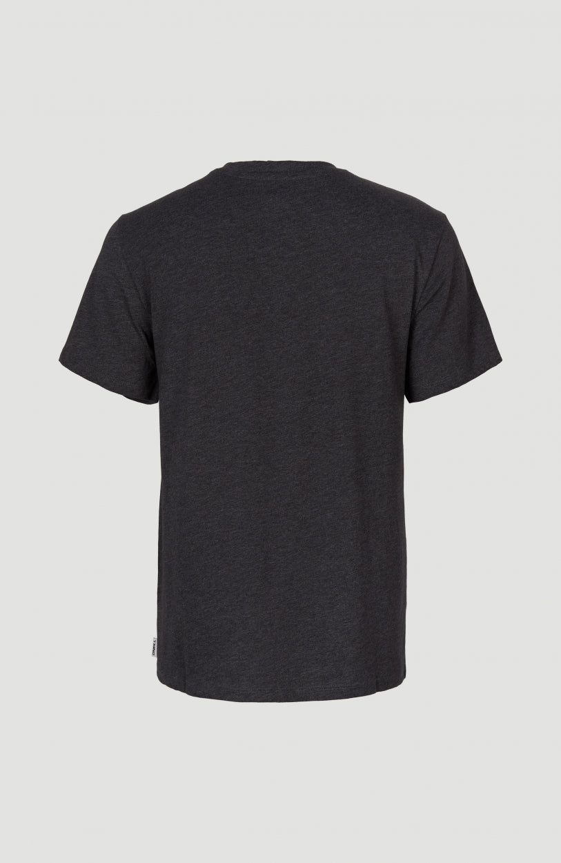 T-shirt Essentials met V-hals | Black Out