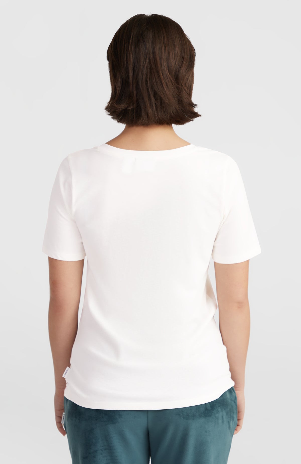 Essentials T-shirt met V-hals | Snow White