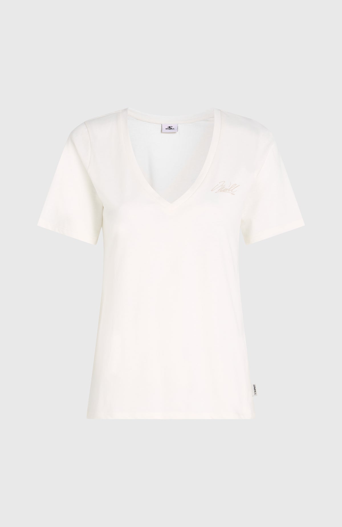 Essentials T-shirt met V-hals | Snow White