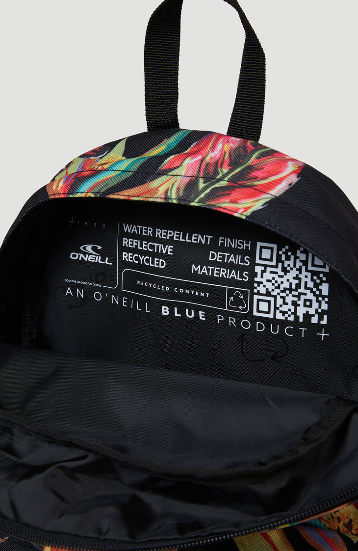 Coastline Mini Rugzak | Black Flower