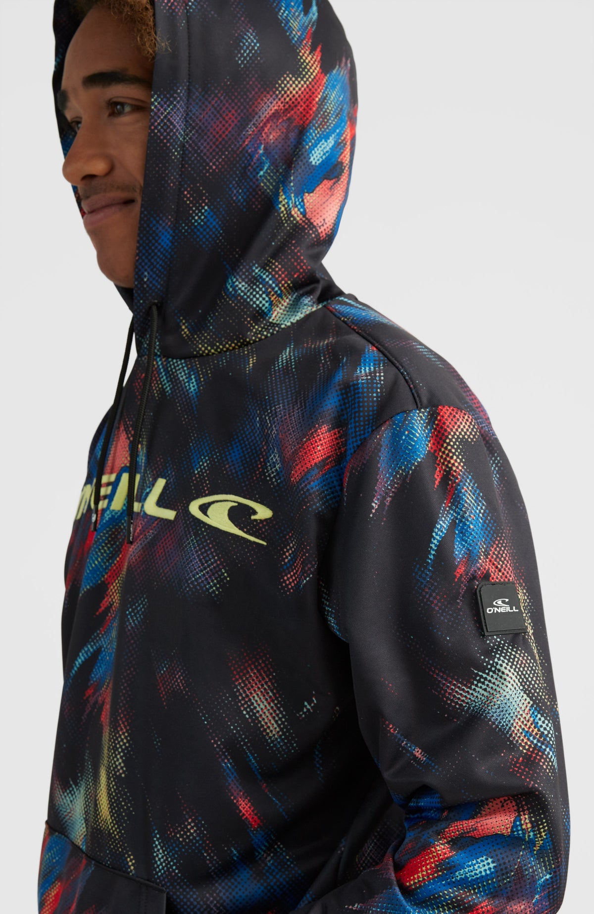 Hoodie Rutile Fleece | Black Future Fade