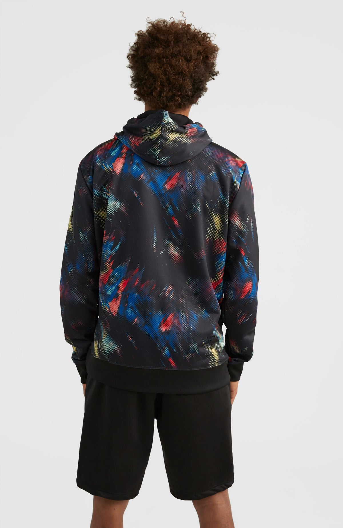 Hoodie Rutile Fleece | Black Future Fade