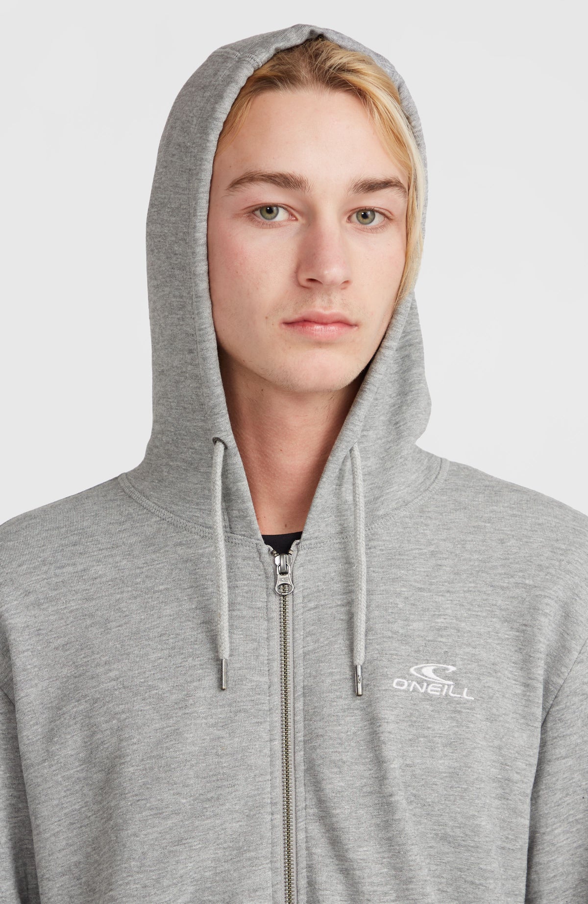 O'Neill Small Logo capuchonvest met volledige rits | Silver Melee