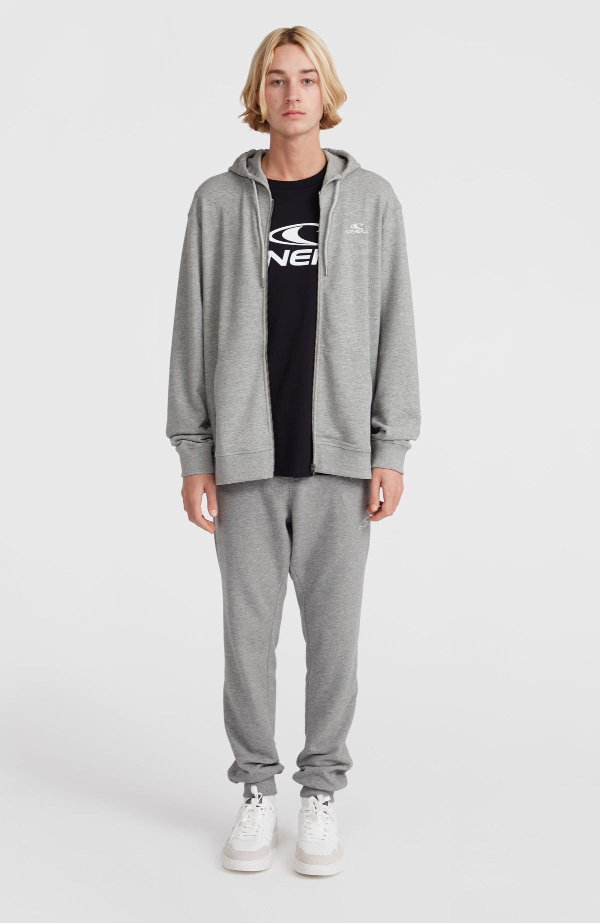 O'Neill Small Logo capuchonvest met volledige rits | Silver Melee