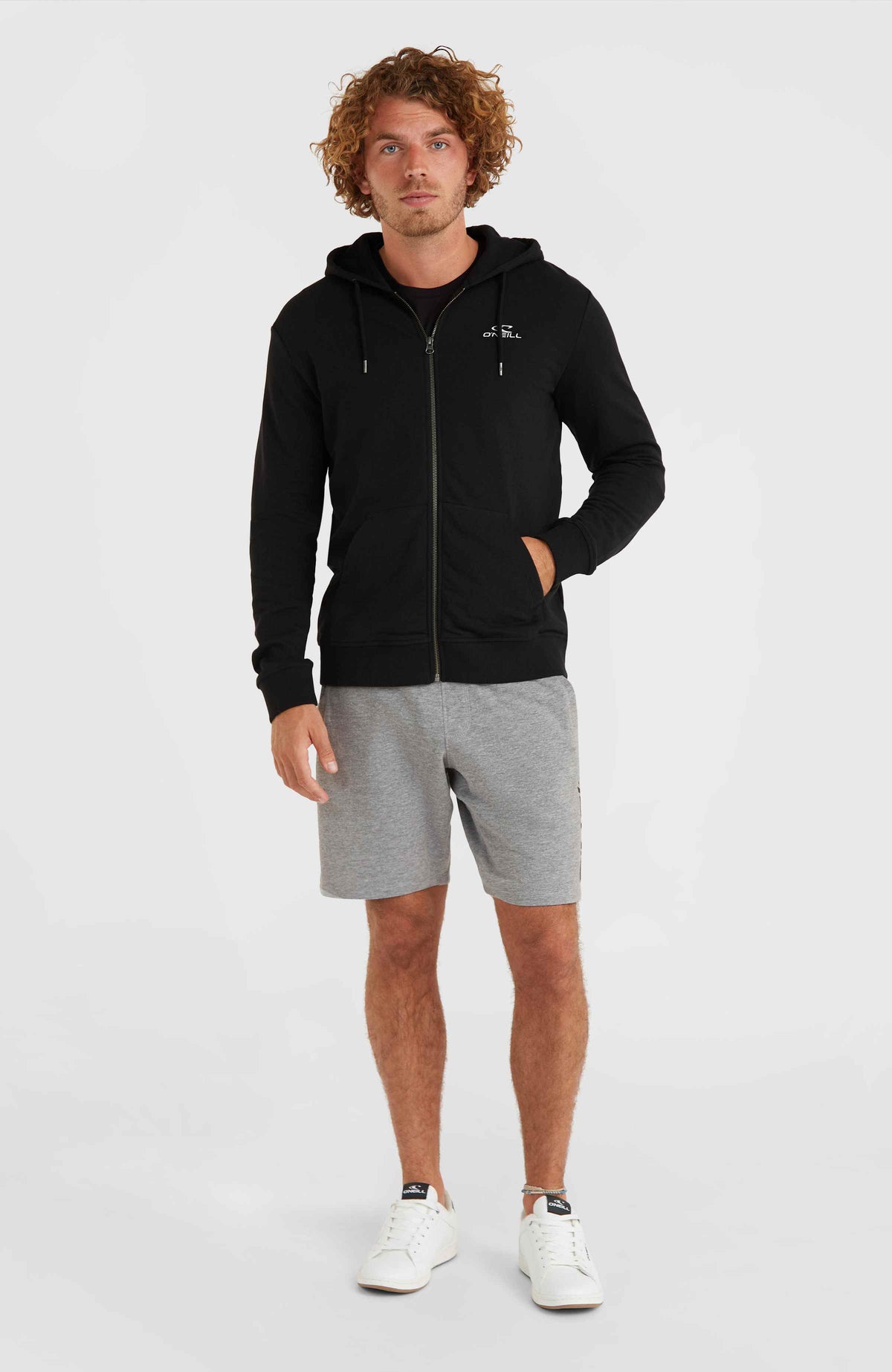 O'Neill Small Logo capuchonvest met volledige rits | Black Out