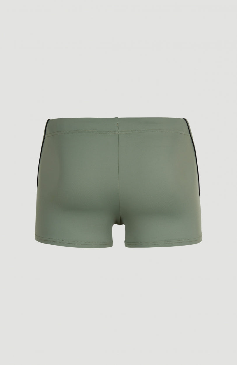 Solid Zwembroek | Deep Lichen Green
