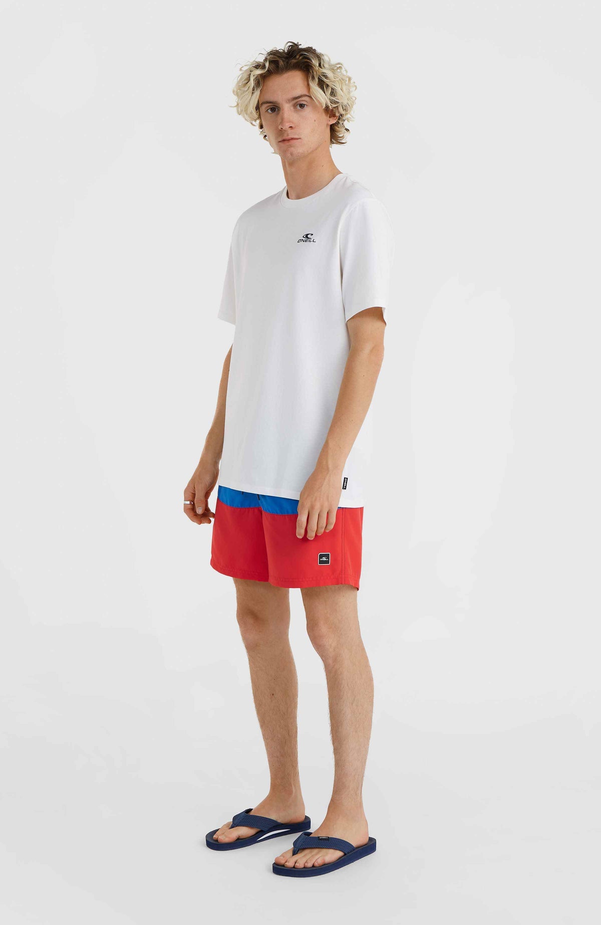 Frame Block Swim Short | Red Multi 2