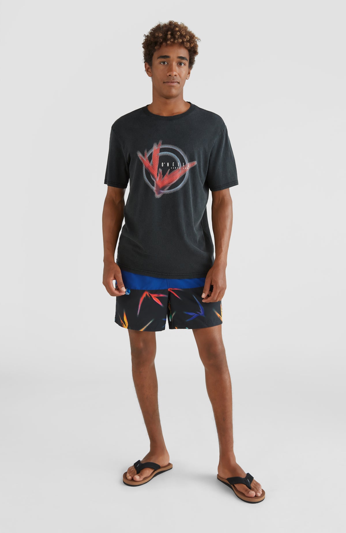 Frame Block Swim Short | Blue Multi 6