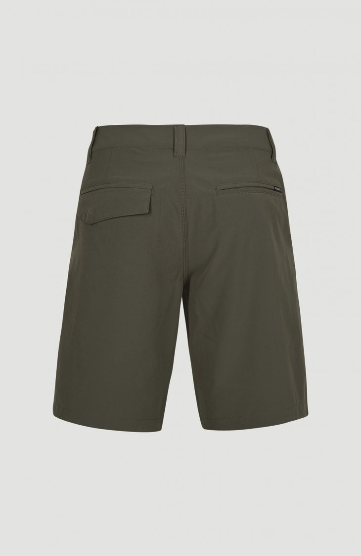 Short Hybrid Chino | Military Green