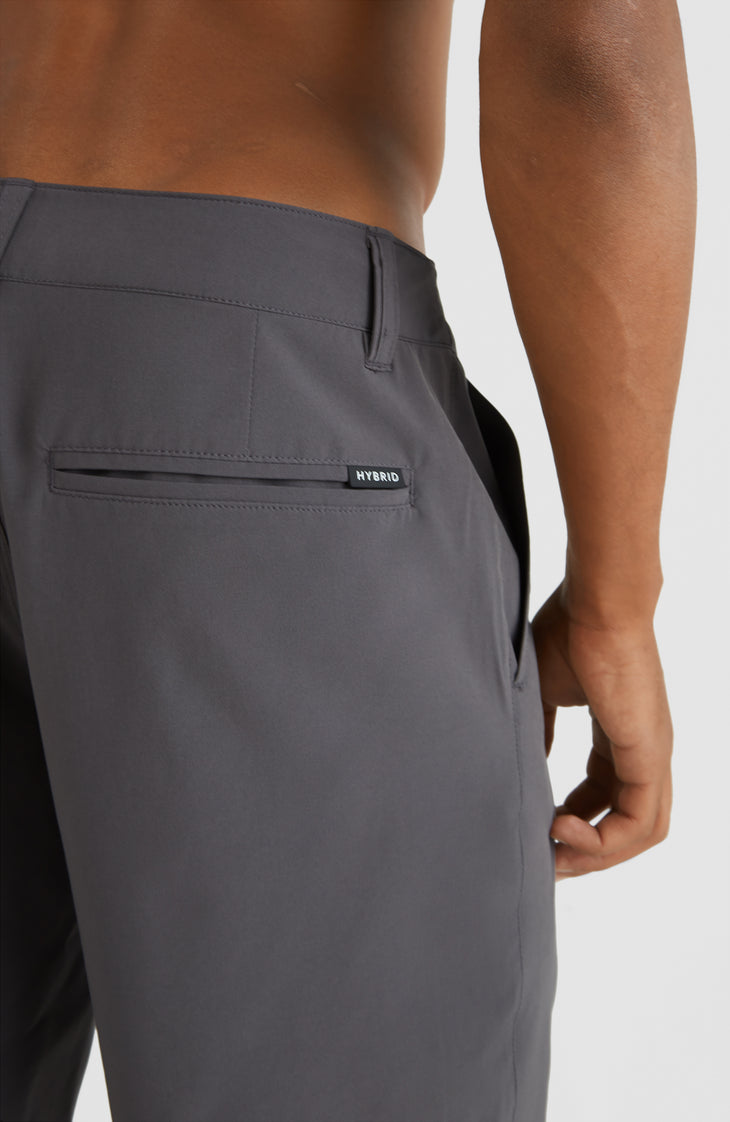 Short Hybrid Chino | Asphalt