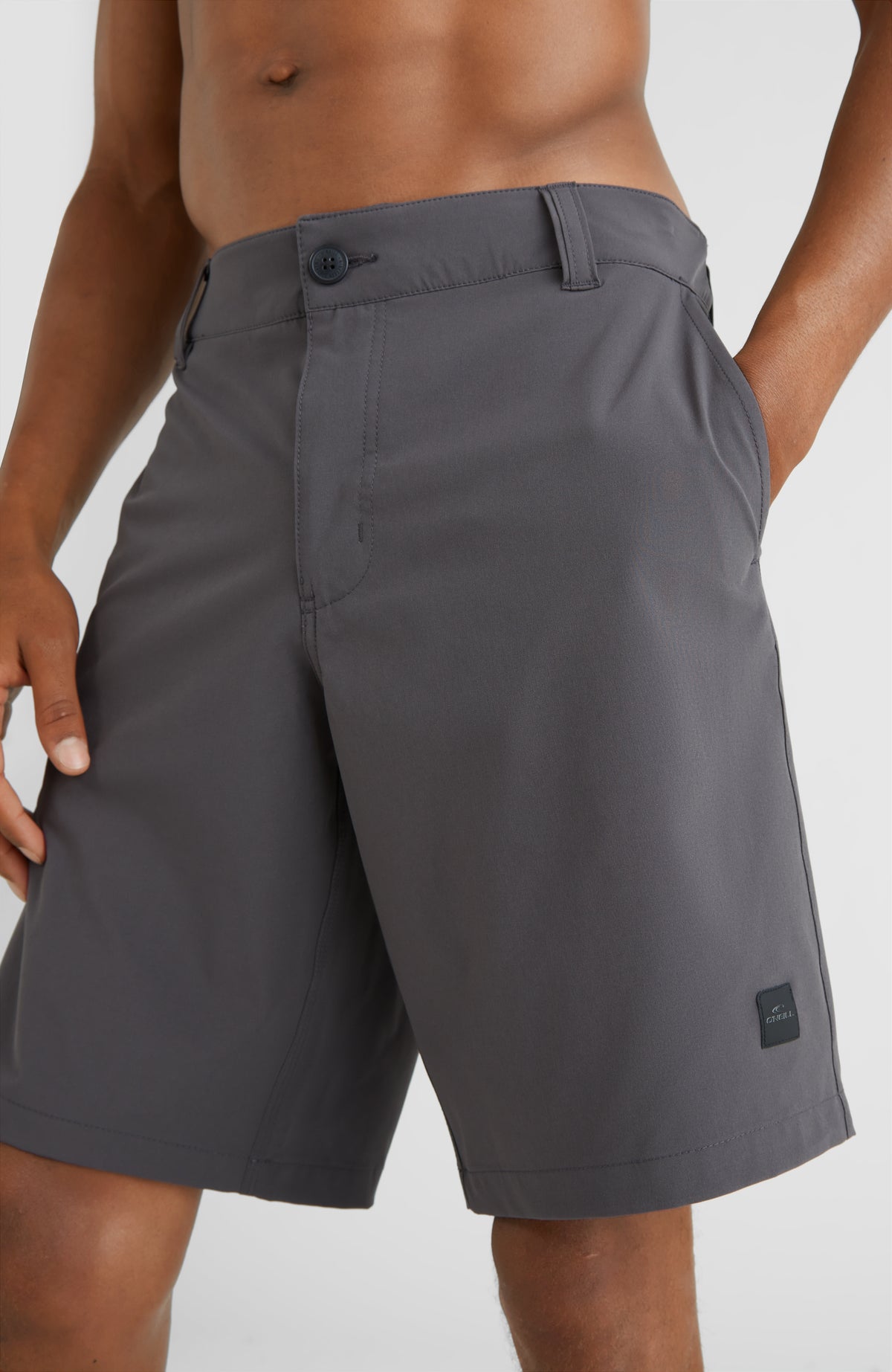 Short Hybrid Chino | Asphalt