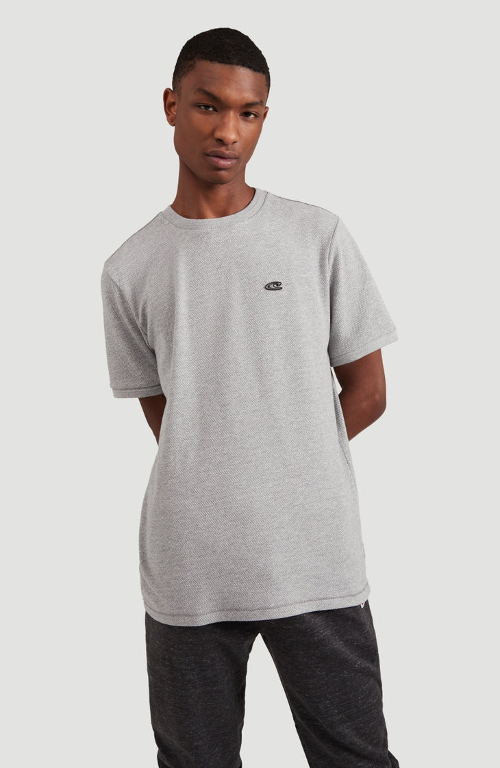 Hybrid Waffle Ringer T-Shirt | Silver Melee -A