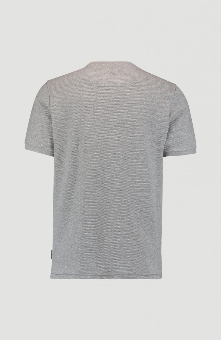 Hybrid Waffle Ringer T-Shirt | Silver Melee -A