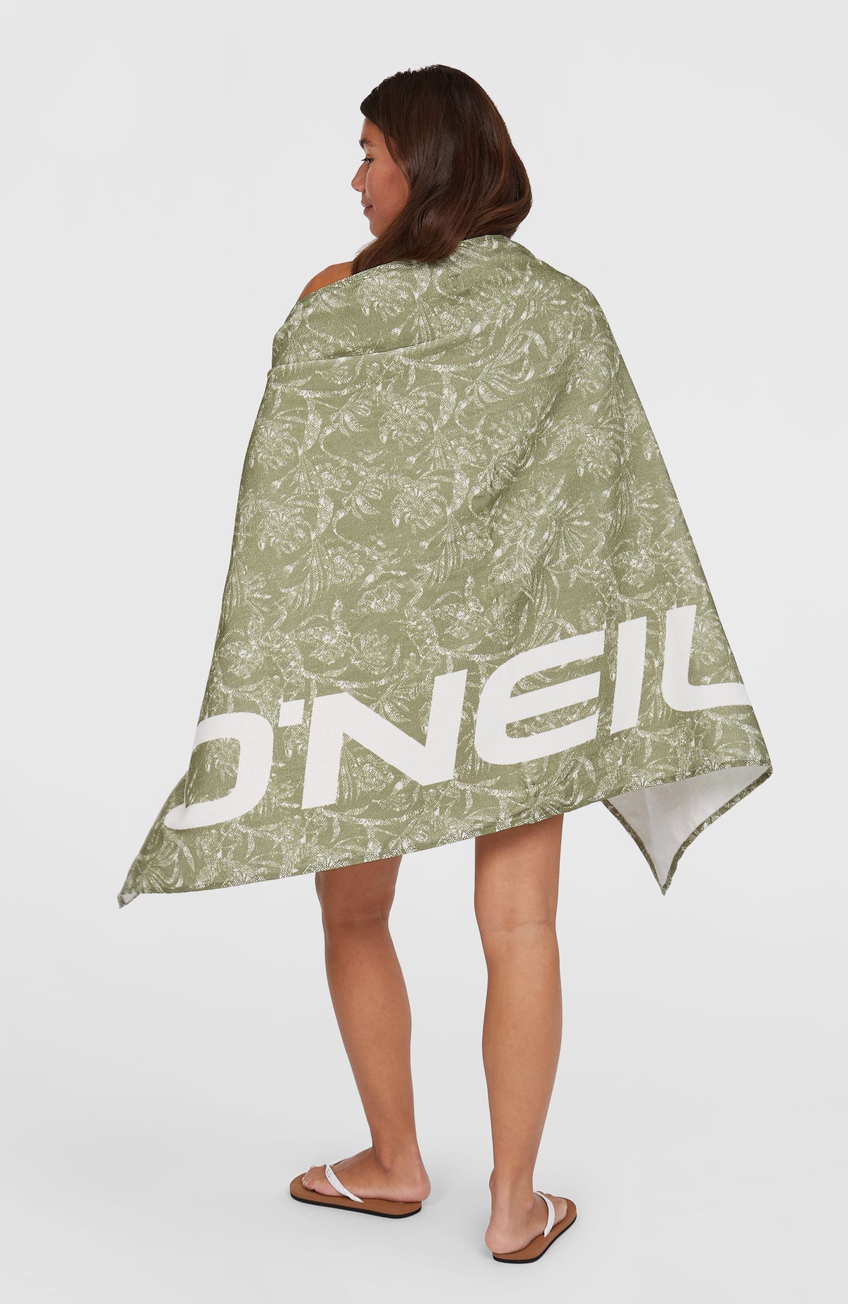 Seacoast handdoek | Green Textured Jungle