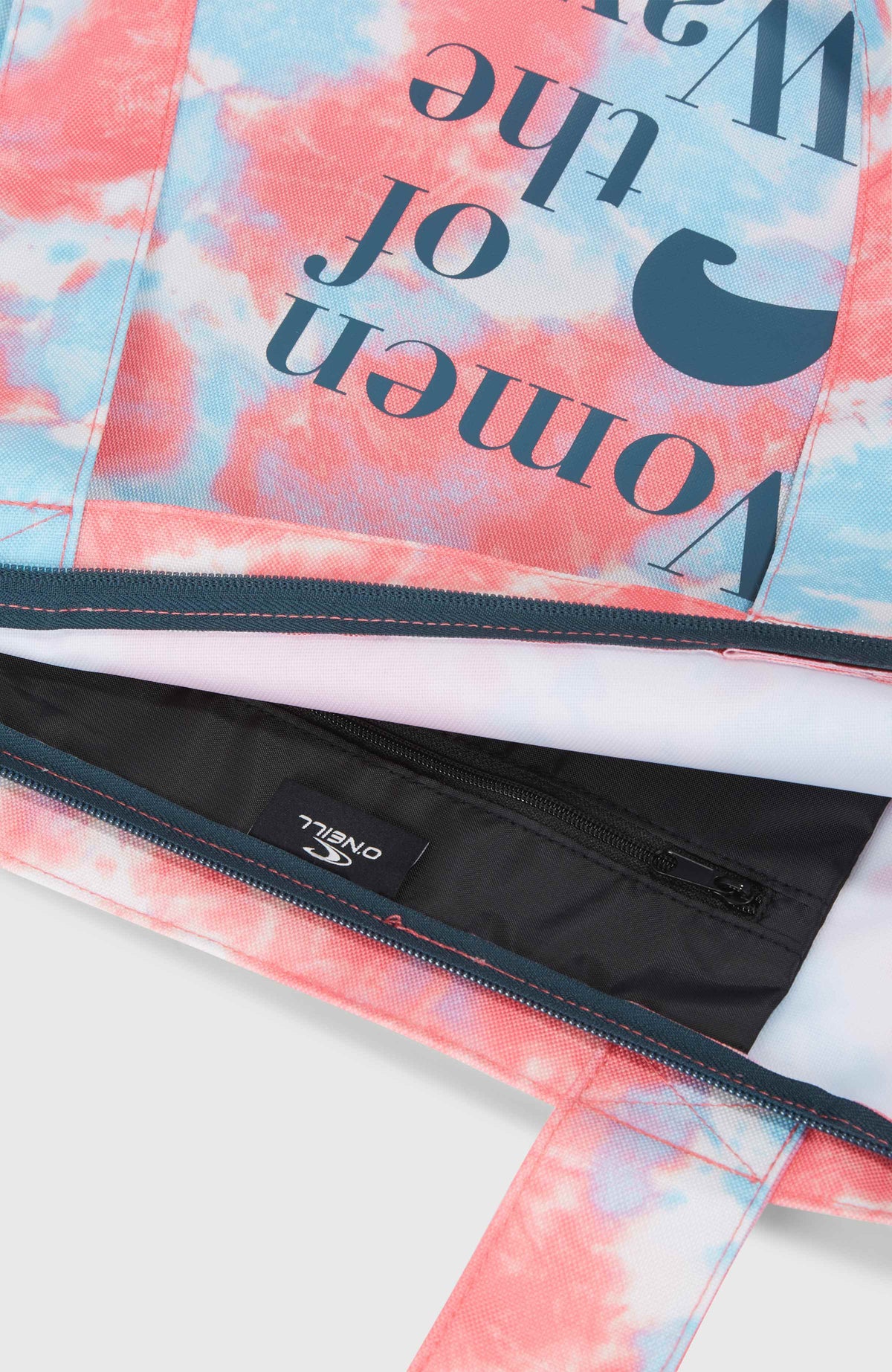 Coastal Print totebag | Pink Ice Cube Tie Dye