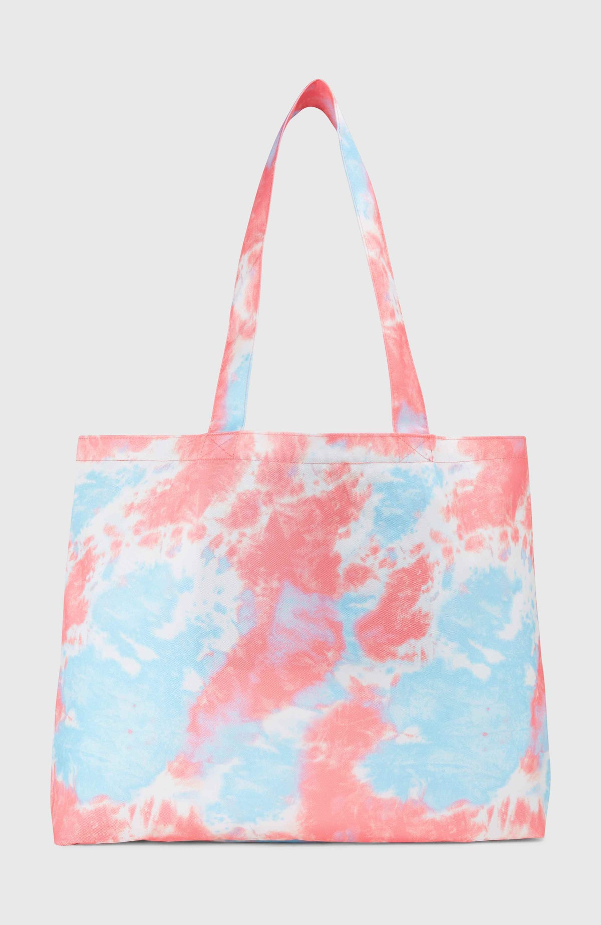 Coastal Print totebag | Pink Ice Cube Tie Dye