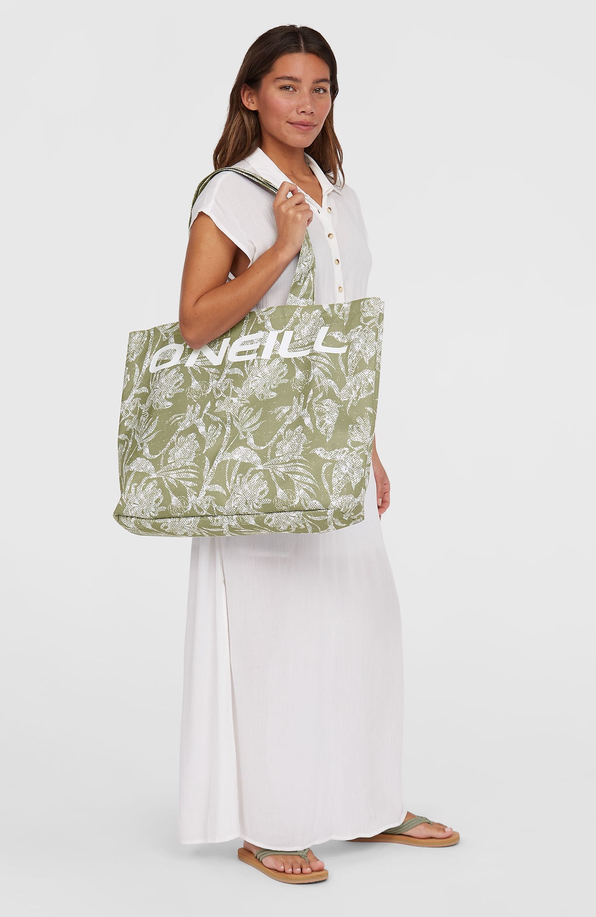 Coastal Print totebag | Green Textured Jungle