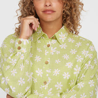 Beach Vintage lange blouse | Green Daisyline