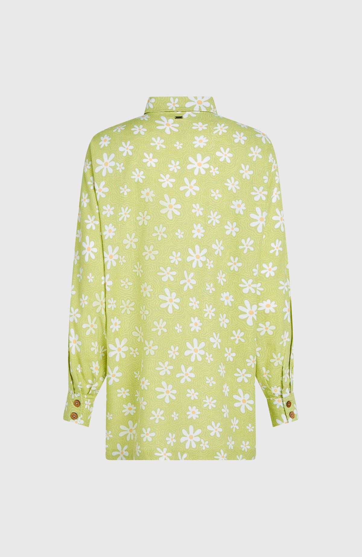 Beach Vintage lange blouse | Green Daisyline