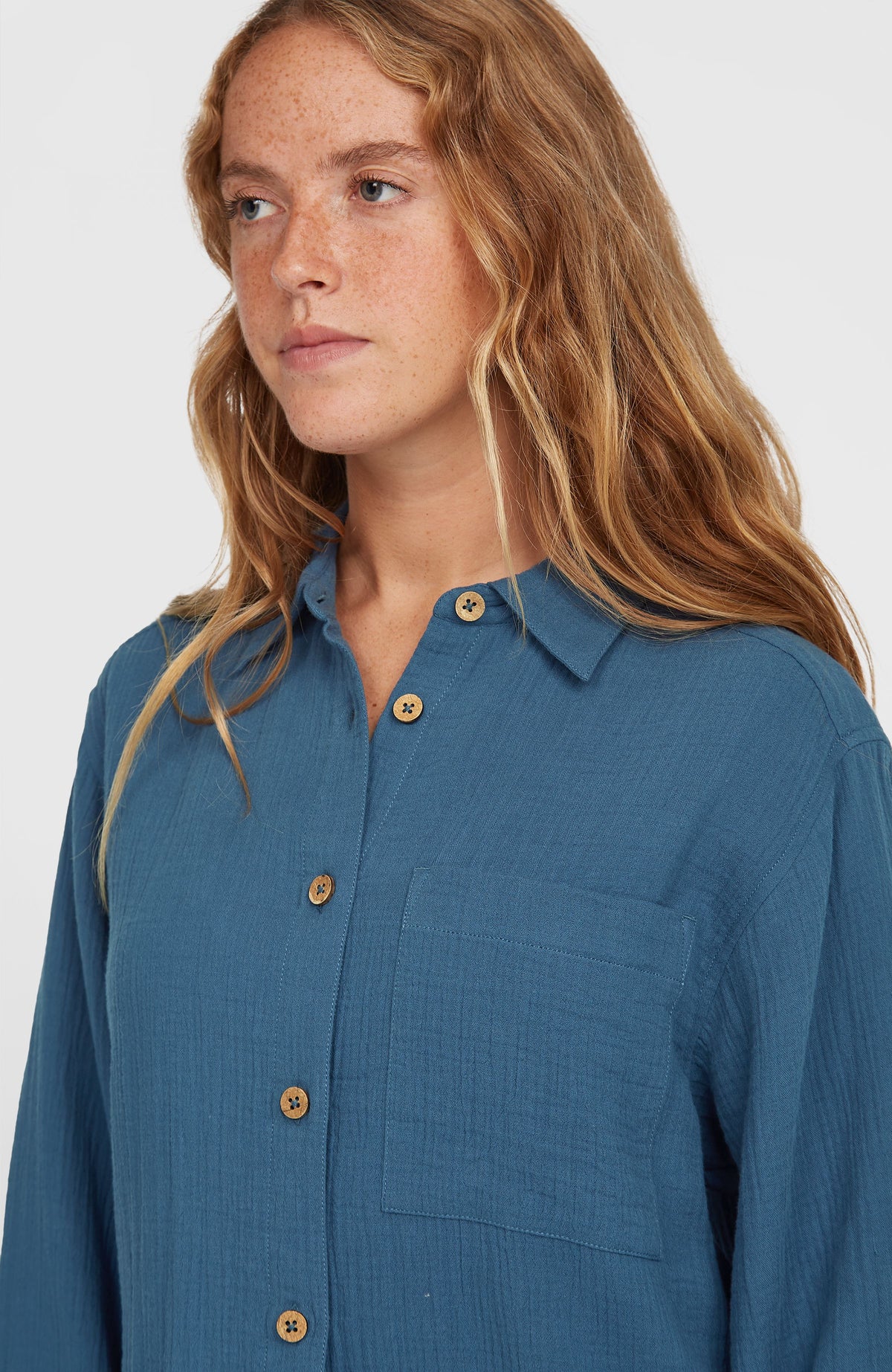 Brenda blouse | Copen Blue