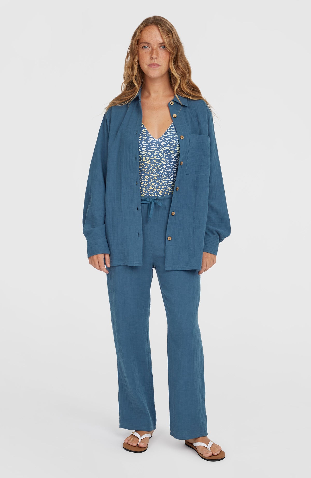 Brenda blouse | Copen Blue