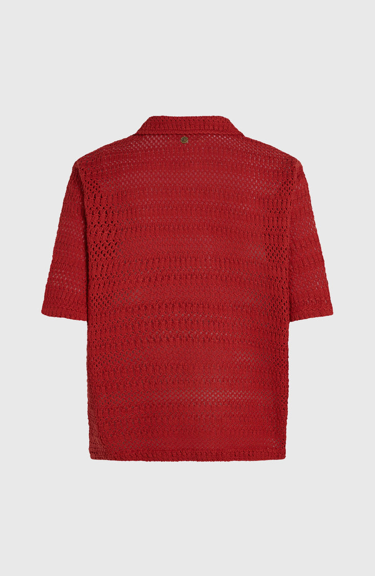 O'Riginals Crochet blouse | Midnight Poppy