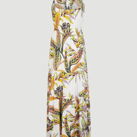 Maxi-jurk Quorra | White Tropical Flower