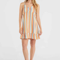 Malu Beach jurk | Orange Multistripe