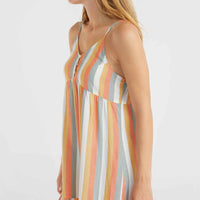 Malu Beach jurk | Orange Multistripe