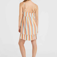 Malu Beach jurk | Orange Multistripe