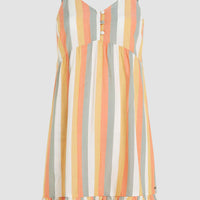 Malu Beach jurk | Orange Multistripe