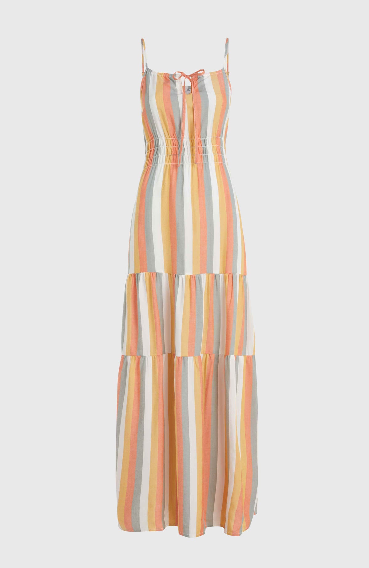 Quorra maxi-jurk | Orange Multistripe