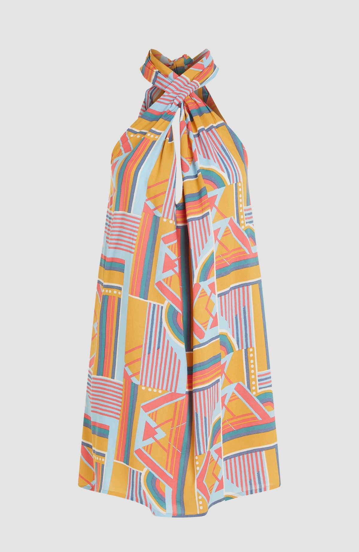 Naima Women of the Wave jurk | Yellow Art Geo