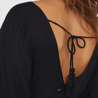 Women of the Wave maxi-jurk | Black Out