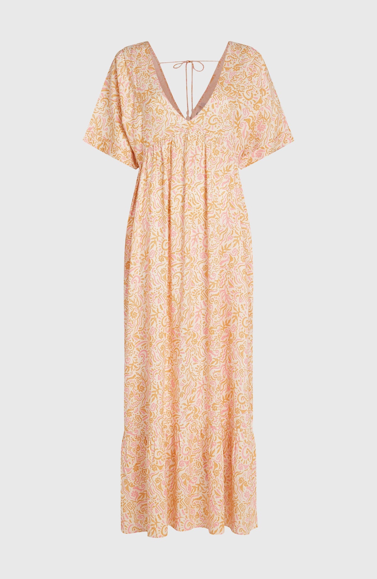 Women of the Wave maxi-jurk | White Abstract Wave