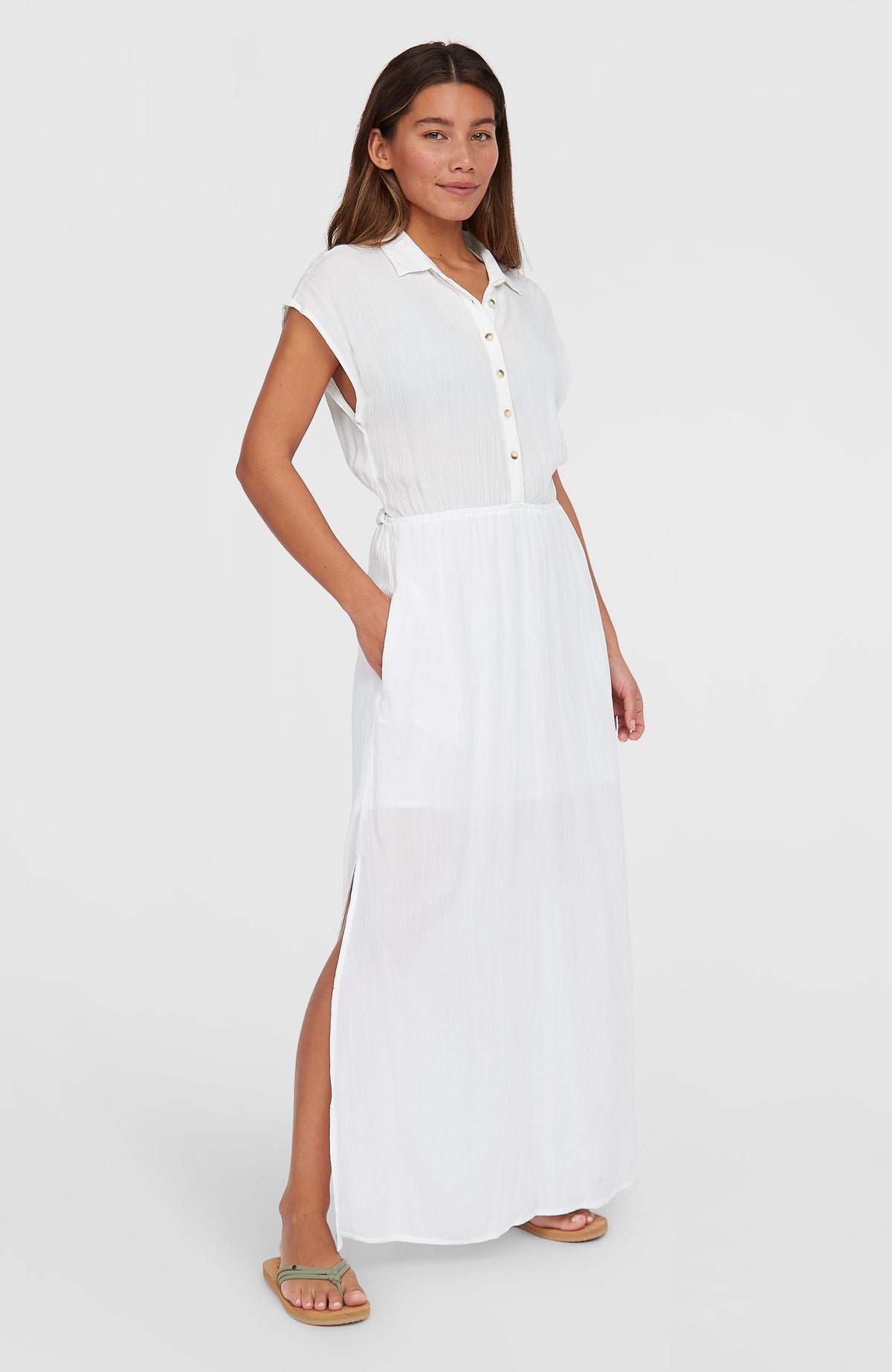Lori Maxi overhemdjurk | Snow White