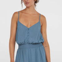 Playsuit met knoopsluiting en dunne bandjes | Copen Blue