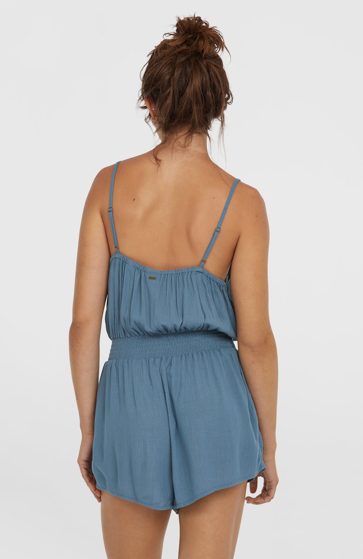 Playsuit met knoopsluiting en dunne bandjes | Copen Blue