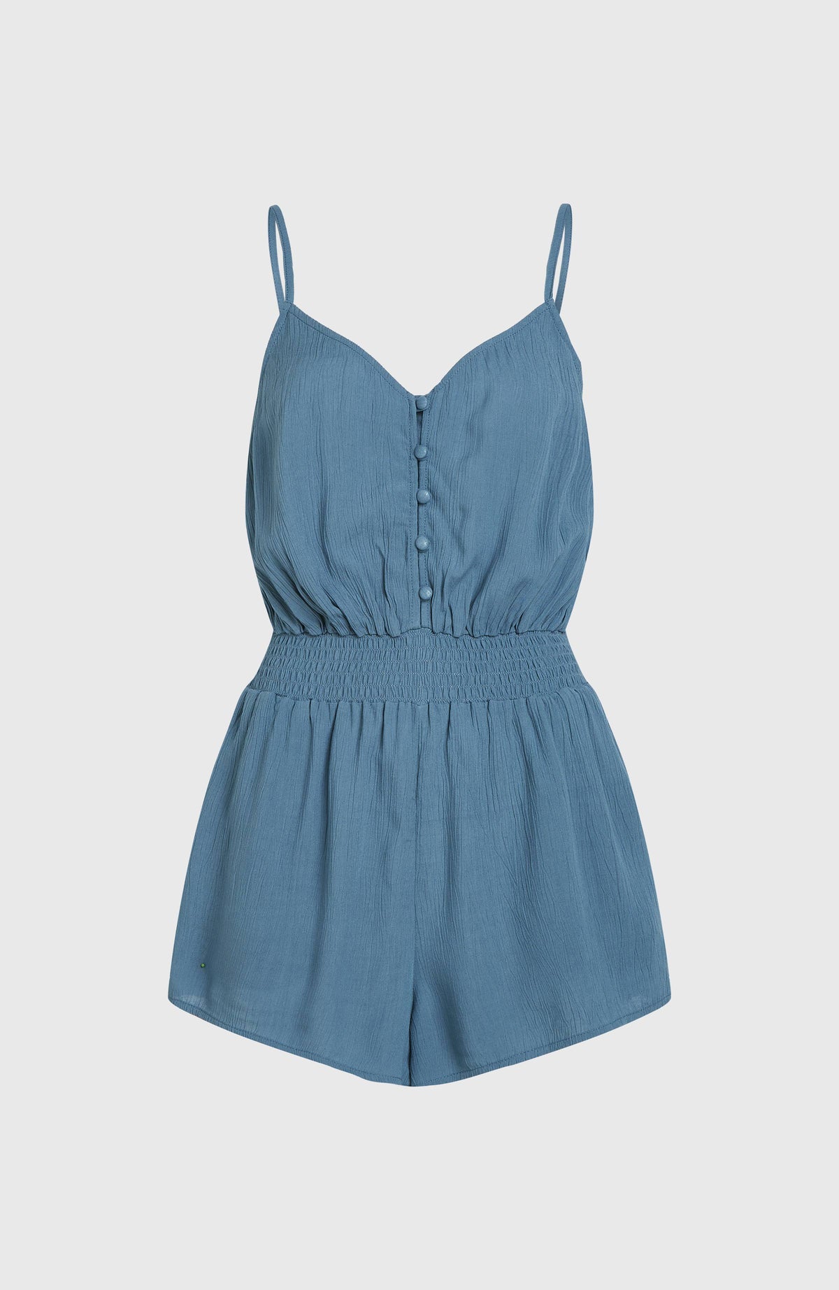 Playsuit met knoopsluiting en dunne bandjes | Copen Blue