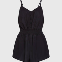 Playsuit met knoopsluiting en dunne bandjes | Black Out