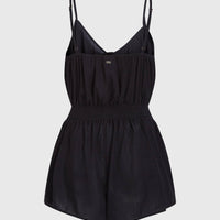 Playsuit met knoopsluiting en dunne bandjes | Black Out