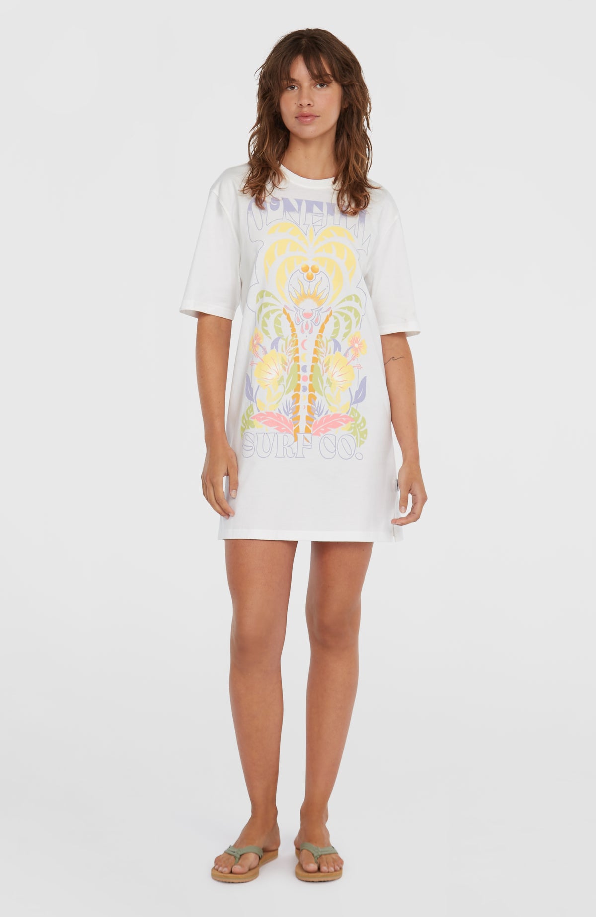 Beach Vintage T-shirtjurk | Snow White
