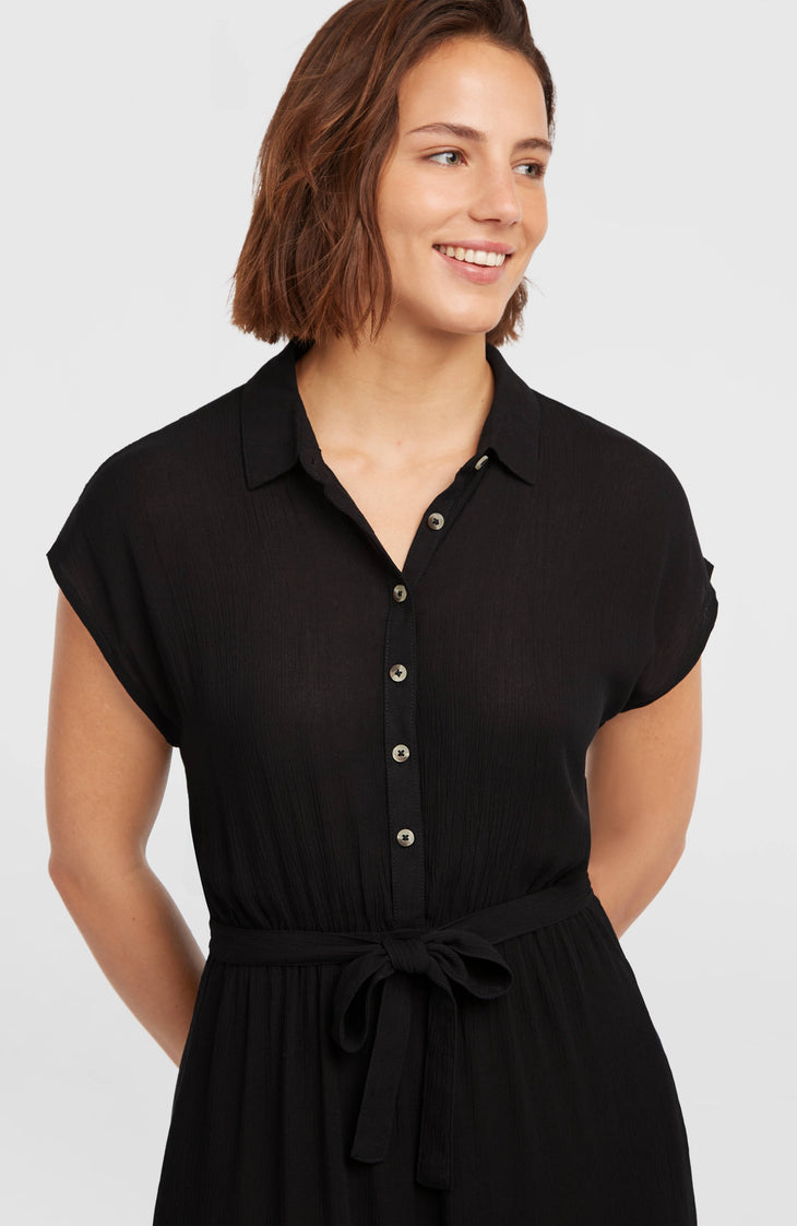 Lori Maxi overhemdjurk | Black Out