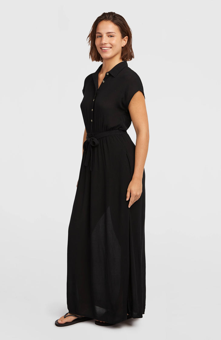 Lori Maxi overhemdjurk | Black Out