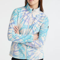 Vest Clime Printed Fleece | Pink Tie Dye