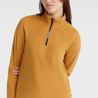 Trui Jack's Fleece met halve rits | Rich Caramel