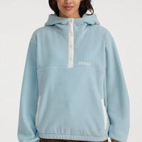 Hoodie Superfleece met halve rits | Adley Blue