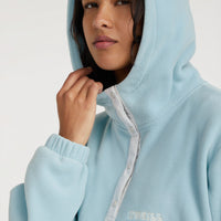 Hoodie Superfleece met halve rits | Adley Blue