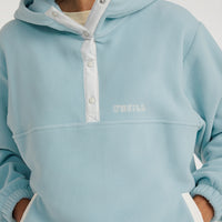 Hoodie Superfleece met halve rits | Adley Blue