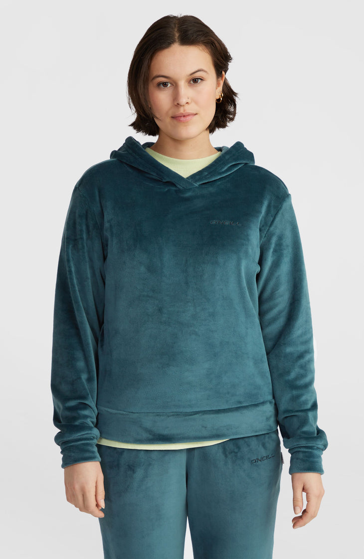 Velour fleecehoodie | Alma Steel